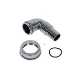 Racord evacuare cromat 22 mm pentru mașină de spălat rufe Compatibil