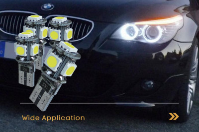 Bec LED SMD Angel Eyes parking+ etc. BMW 5 ser. E60, E61: T10-510-5W5 CanBus OK foto