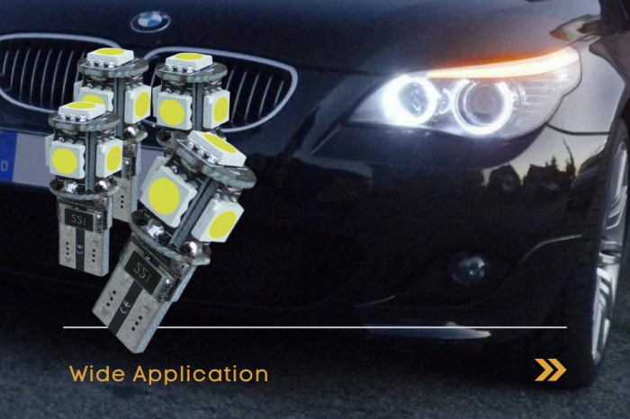 Bec LED SMD Angel Eyes parking+ etc. BMW 5 ser. E60, E61: T10-510-5W5 CanBus OK