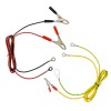 Set 4 Cabluri Conexiune Generator Impulsuri Acumulator Gard Impamantare Cupru 1.5mm Rosu Negru Galben