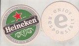 Bnk div Suport de carton pentru halba/pahar bere - coaster - Heineken