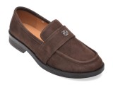 Mocasini EPICA maro, V1721G1, din piele intoarsa