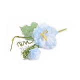 Cumpara ieftin Floare artificiala Peonia albastra verde 16 cm