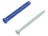 Diblu pin cu șurub 6x50mm din oțel - 50buc. RAWLPLUG