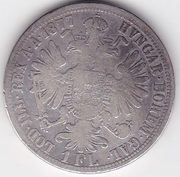 AUSTRIA UNGARIA 1 Florin 1877 foto