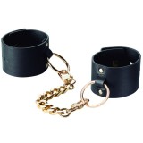 Bijoux Maze-Wide Cuffs Negre-Piele Ecologica