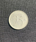 Moneda 25 centimes 1965 Belgia