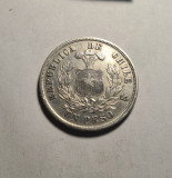 Chile 1 Un Peso 1882 Rara Superba Piesa de Colectie