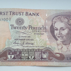 20 Pounds 1998 Irlanda de Nord, lire First Trust Bank
