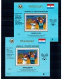 Paraguay 1986 - Tenis, Martina Navratilova, Boris Becker, colite neuzate A si B