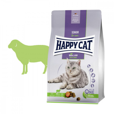 Happy Cat Senior Weide-Lamm / miel 1,3 kg foto