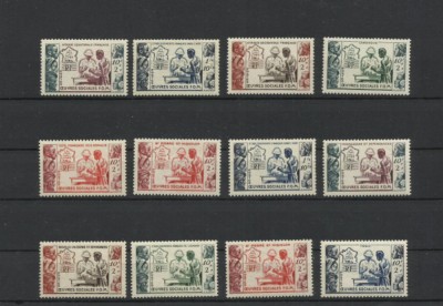 Omnibus MNH Colonii Franceze - Medicina Asistenta Sociala - foarte rar!!! foto
