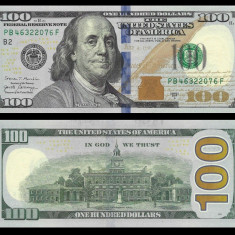 USA SUA █ bancnota █ 100 Dollars █ 2017A █ P-548 █ B2 New York █ UNC necirculata