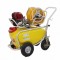 Pulverizator profesional cu carucior Geo Tech 4S , cu tanc de 50 litri, motor pe benzina 4 timpi, 1.5CP, 15-25Bar, Inaltime 6 m, furtun 50 m