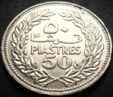 Cumpara ieftin Moneda exotica 50 PIASTRES - LIBAN, anul 1969 * cod 370, Asia
