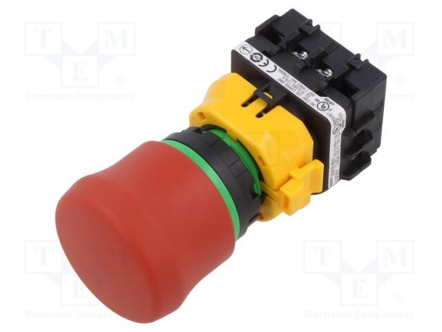 Comutator de siguranță IDEC XW 22mm roșu cap ciupercă IP65
