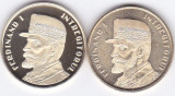 Moneda Romania 50 Bani 2019 - Proof + UNC (set x2 - Marea Unire - Ferdinand I )