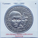 2903 Gibraltar 1 Crown 1991 Olympic Games in Barcelona - Wrestling km 70, Europa