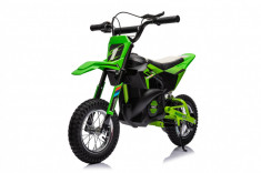 Motocicleta electrica pentru copil 4-9 ani, Kinderauto Enduro 250W 24V, culoare Verde foto