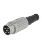 Mufa DIN tata 5 pini drept pe cablu cu lipire 34V DELTRON 610-0520