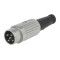 Mufa DIN tata 5 pini drept pe cablu cu lipire 34V DELTRON 610-0520