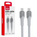 Cablu de &icirc;ncărcare USB-C USB-C 60W 100cm FullLINK Transmisie de date AMIO-04291
