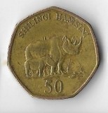 Moneda 50 shilingi 1996 - Tanzania