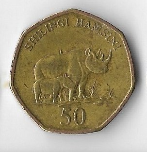Moneda 50 shilingi 1996 - Tanzania foto
