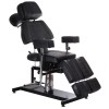 Scaun hidraulic pentru tatuat, rotativ, inaltime 68-82 cm, reglare spatar si suport picioare, piele eco