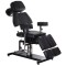 Scaun hidraulic pentru tatuat, rotativ, inaltime 68-82 cm, reglare spatar si suport picioare, piele eco
