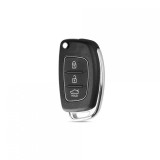 Carcasa Cheie Telecomanda 3 Butoane Hyundai, Plastic ABS + Lama Netaiata - Inlocuire Rapida