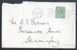 Great Britain 1927 Postal History Rare King George Cover - broken back D.439