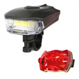 Set lumini bicicleta fata-spate DHS PBC 003 cu 7 moduri