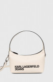 Karl Lagerfeld Jeans poseta culoarea bej, 245J3009