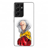 Husa compatibila cu Samsung Galaxy S21 Ultra Silicon Gel Tpu Model One Punch Man Saitama