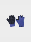 Mănuși de bicicletă unisex cu inserții din gel - bleumarin, 4F Sportswear