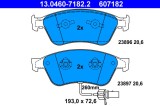 ATE 13.0460-7182.2 set placute frana,frana disc