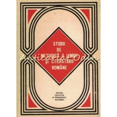 Studii De Metodica A Limbii Si Literaturii Romane - Alexandru Bojin