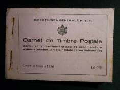 Romania, 1939 Carnet marci postale complet Centenarul nasterii Regelui Carol I foto