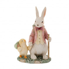 Figurina Bunny with Chick 10 cm x 7 cm x 15 cm
