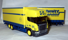 Herpa Scania Topline R tandem remorca Schmitt 1:87 foto