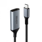 Adaptor USB type C la DisplayPort 8K60Hz/4K120Hz T-M, Lindy L43426