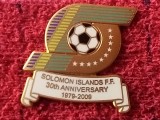 Insigna fotbal - Federatia de Fotbal din Insulele SOLOMON (aniversare 30 de ani)