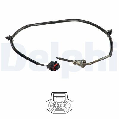 DELPHI TS30226 Senzor, temperatura gaze evacuare foto