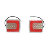 Set lampi stop spate remorca LED 12/24V cu iluminare numar, IP67