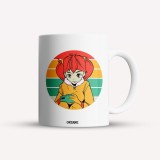 Cana alba personalizata Anime and phone, INOVATIX&reg;. 330ml, Oem