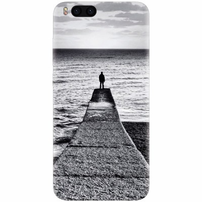 Husa silicon pentru Xiaomi Mi Note 3, Abstract Dock Man Grey foto