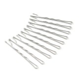 Set 10 agrafe de par argintii