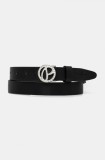 Pepe Jeans curea de piele ATHEMOND BELT femei, culoarea negru, PL020866