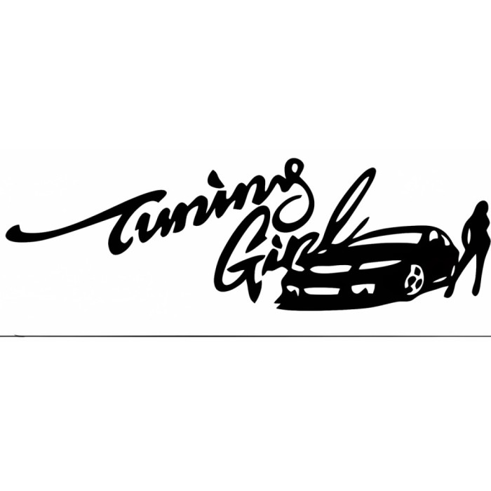 Sticker Auto , zTuning Girl, , Autocolant Sexy ORACAL pentru Masini Tuning